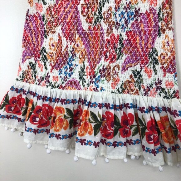 Farm Rio Spring Bananas Ruched Mini skirt size small - Picture 3 of 11